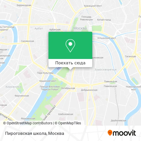 Карта Пироговская школа