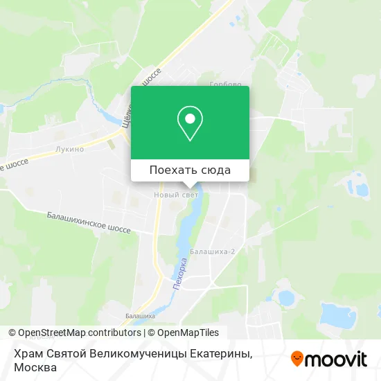 Карта Храм Святой Великомученицы Екатерины