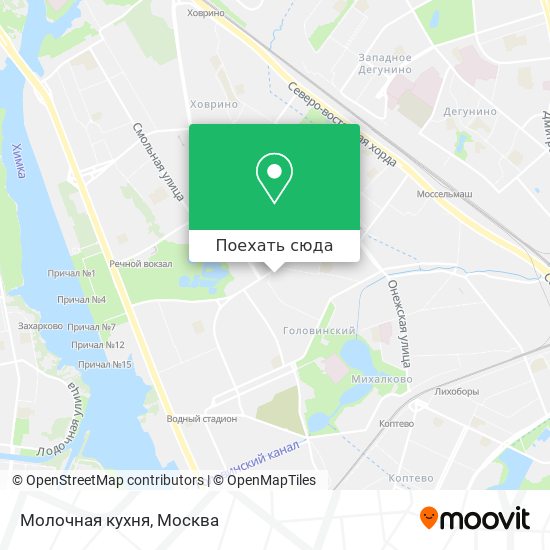 Карта Молочная кухня