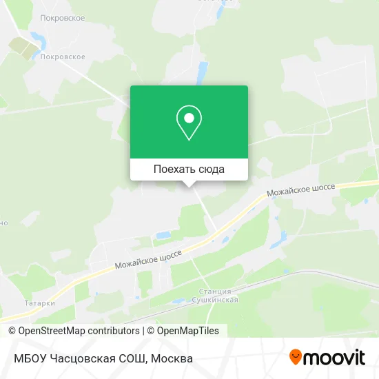 Карта МБОУ Часцовская СОШ