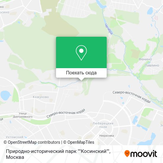 Карта Природно-исторический парк ""Косинский""