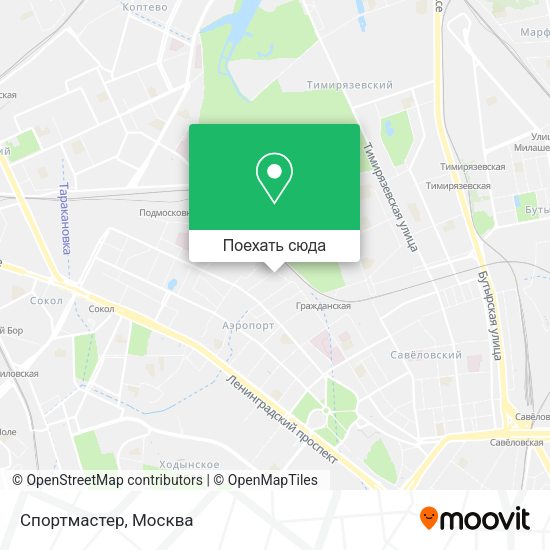 Карта Спортмастер
