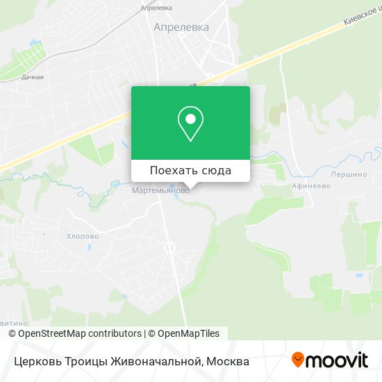 Карта Церковь Троицы Живоначальной