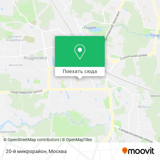 Карта 20-й микрорайон
