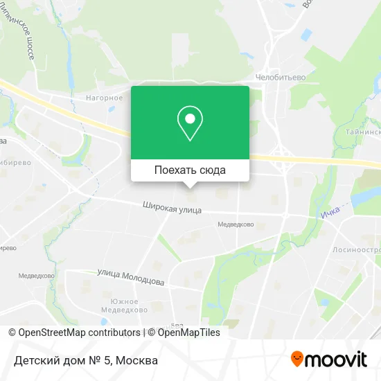 Карта Детский дом № 5