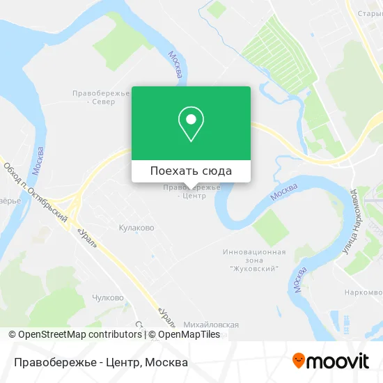 Карта Правобережье - Центр