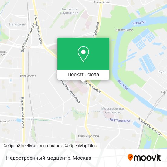 Карта Недостроенный медцентр