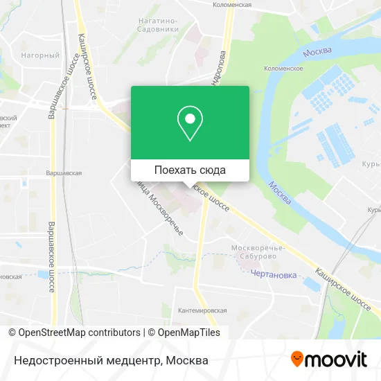 Карта Недостроенный медцентр