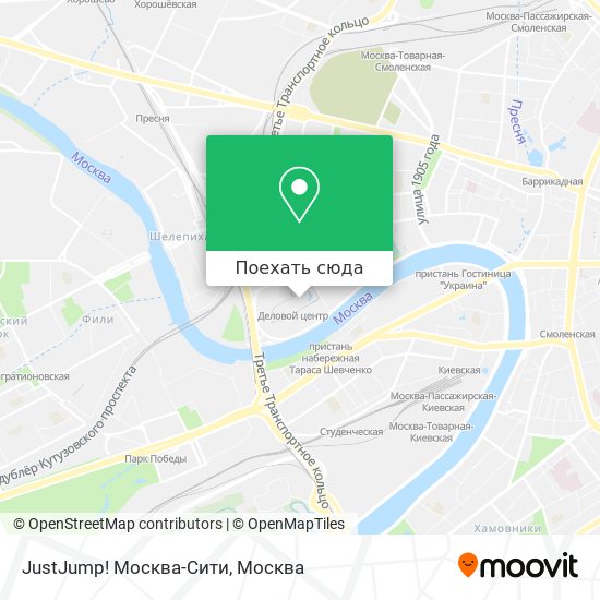 Карта JustJump! Москва-Сити