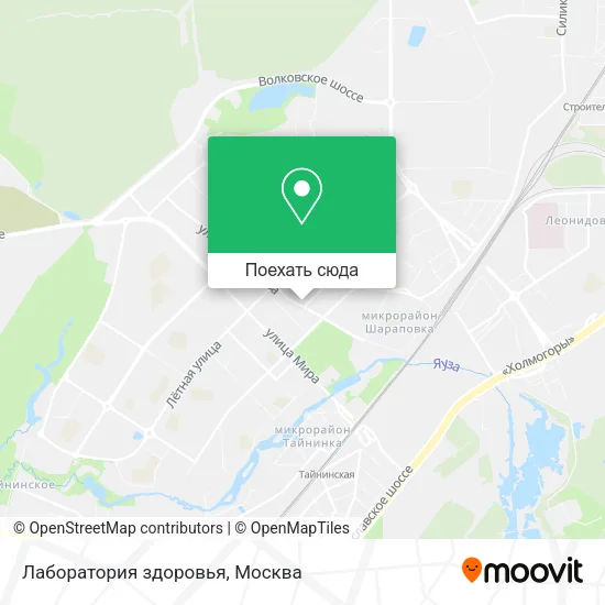 Карта Лаборатория здоровья