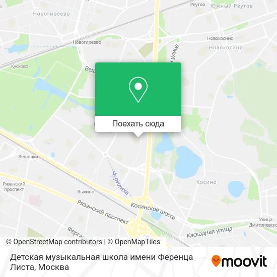 Карта Детская музыкальная школа имени Ференца Листа