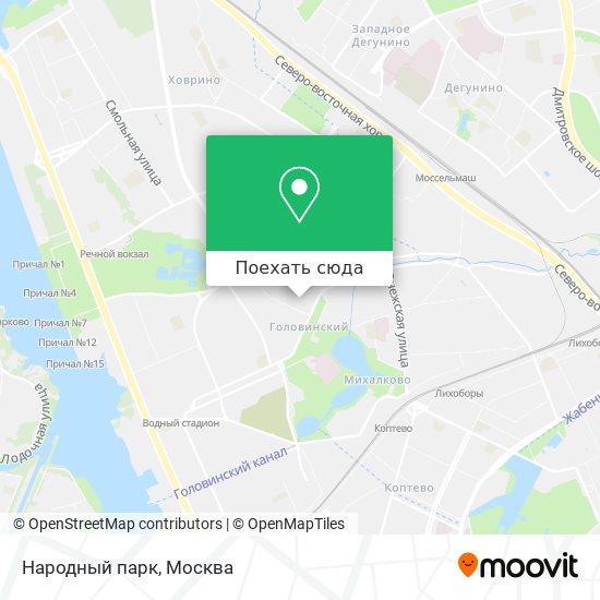 Карта Народный парк