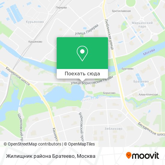 Карта Жилищник района Братеево