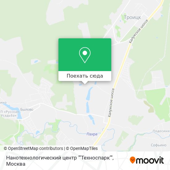 Карта Нанотехнологический центр ""Техноспарк""