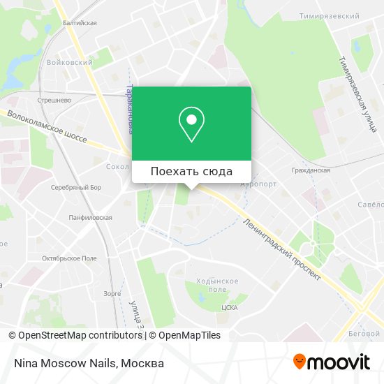 Карта Nina Moscow Nails