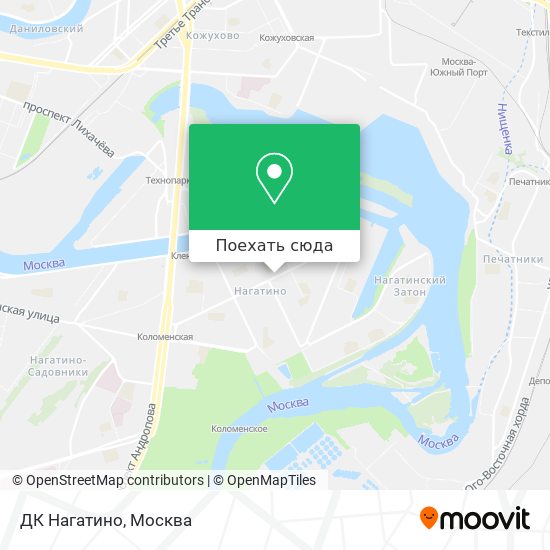 Москва нагатино карта