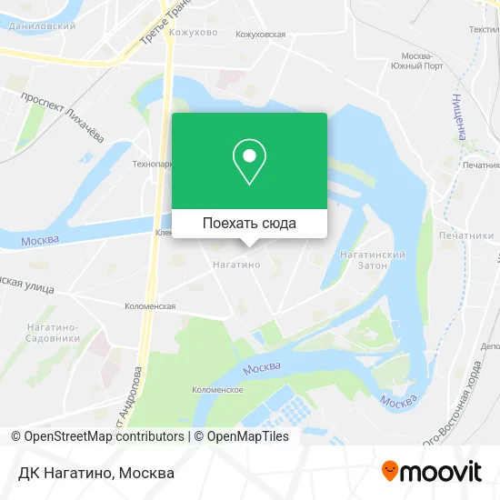 Карта ДК Нагатино