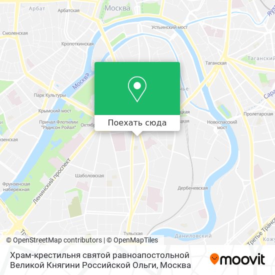 Карта Храм-крестильня святой равноапостольной Великой Княгини Российской Ольги