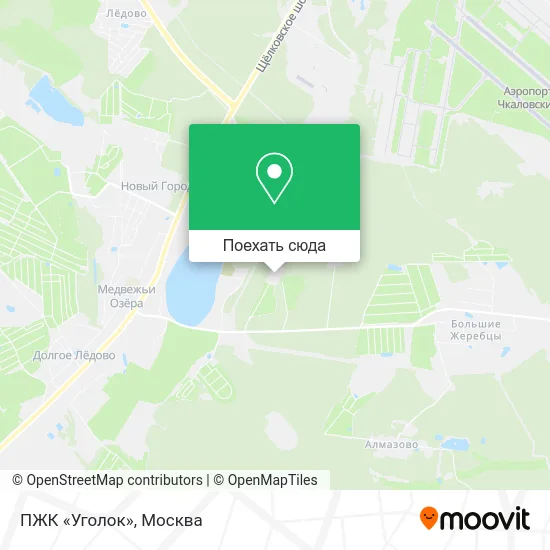 Карта ПЖК «Уголок»