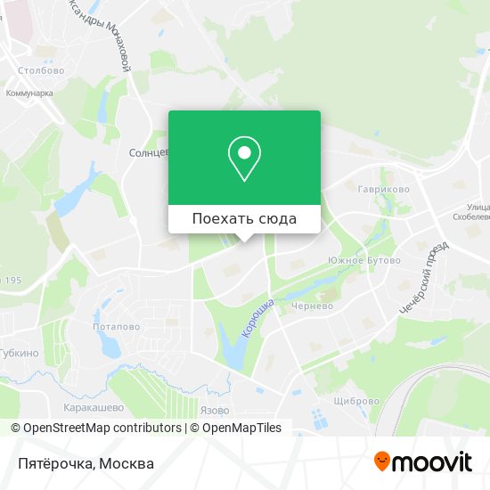 Карта Пятёрочка