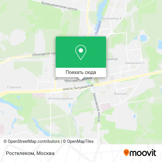Карта Ростелеком