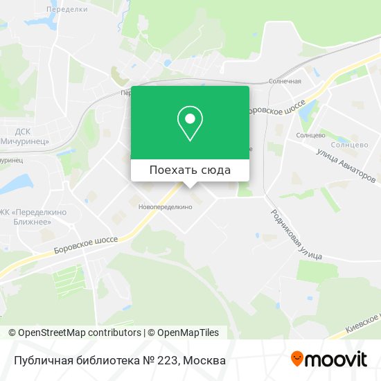 Карта Публичная библиотека № 223