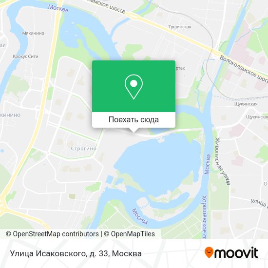 Карта Улица Исаковского, д. 33