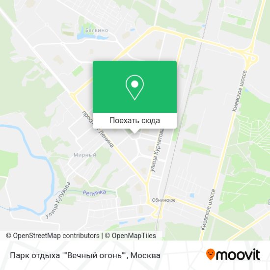 Карта Парк отдыха ""Вечный огонь""