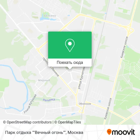 Карта Парк отдыха ""Вечный огонь""