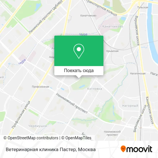 Карта Ветеринарная клиника Пастер