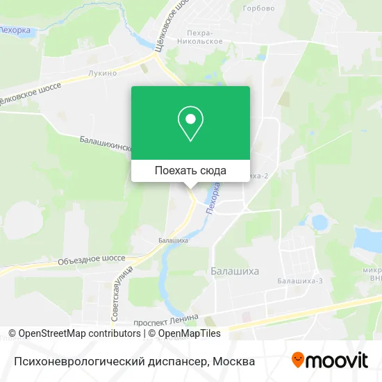 Карта Психоневрологический диспансер
