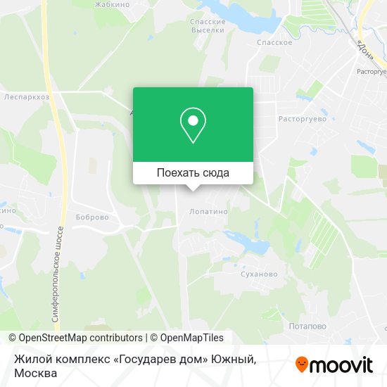 Карта Жилой комплекс «Государев дом» Южный