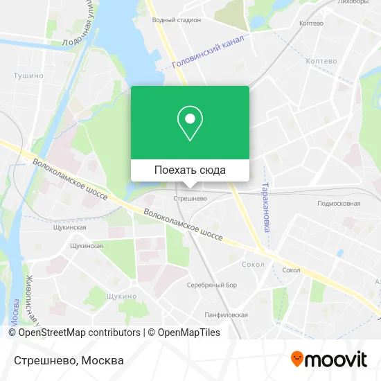 Карта Стрешнево