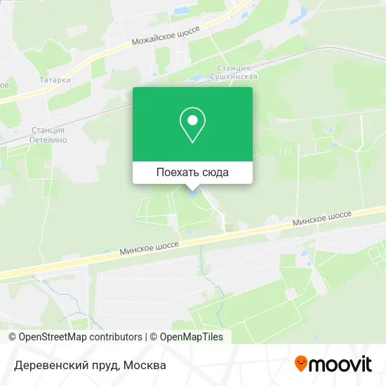 Карта Деревенский пруд