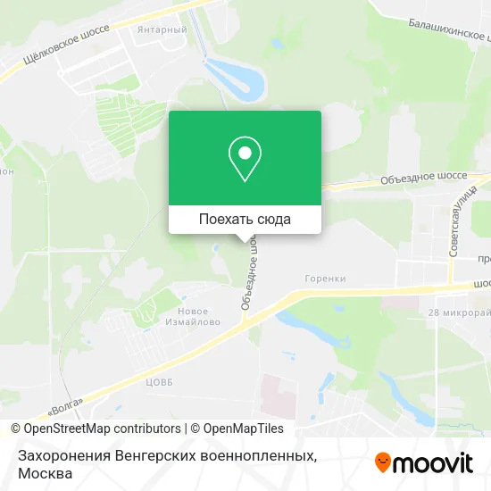 Карта Захоронения Венгерских военнопленных