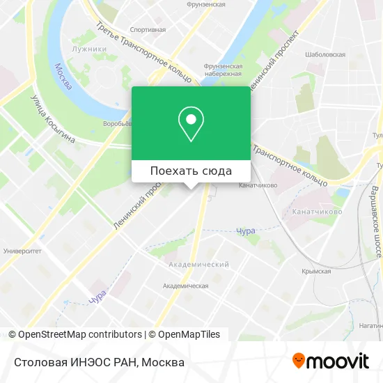 Карта Столовая ИНЭОС РАН