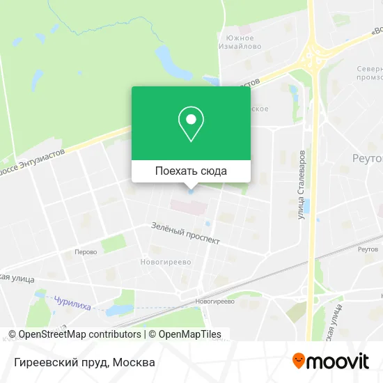Карта Гиреевский пруд