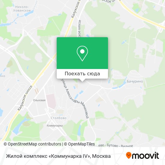 Карта Жилой комплекс «Коммунарка IV»