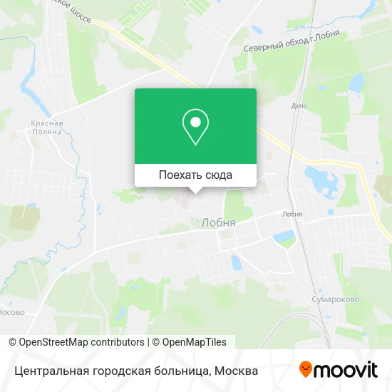 Карта Центральная городская больница