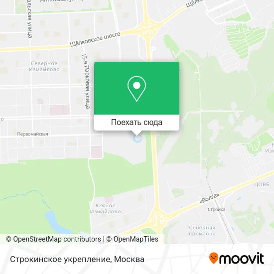 Карта Строкинское укрепление