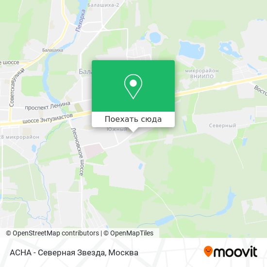 Карта АСНА - Северная Звезда