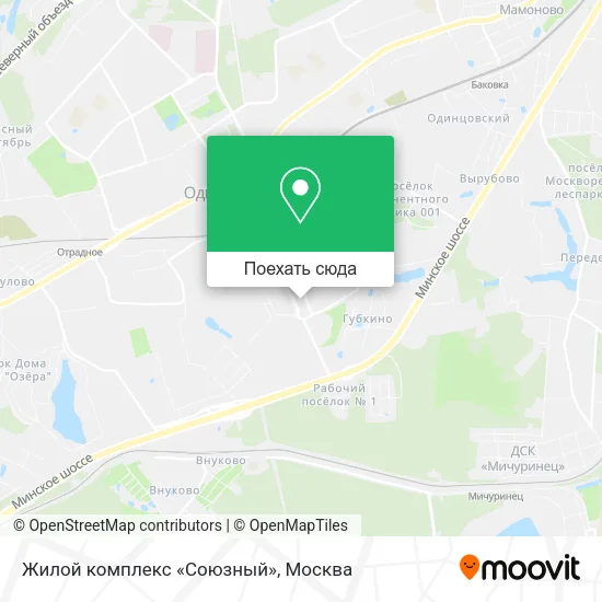 Карта Жилой комплекс «Союзный»