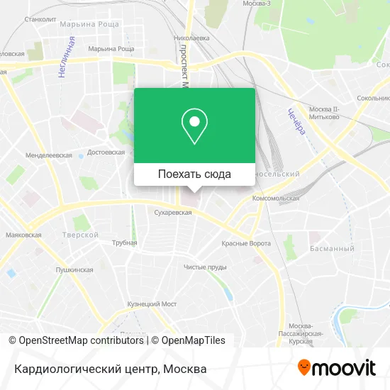 Карта Кардиологический центр