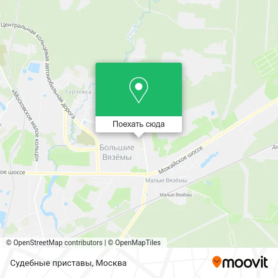 Карта Судебные приставы