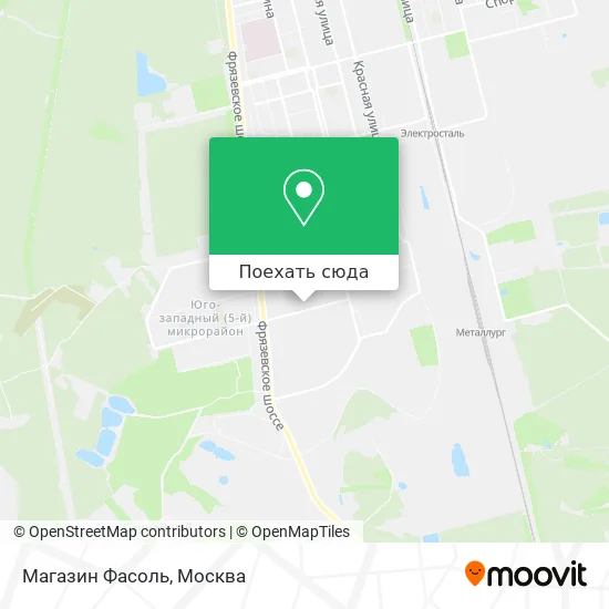 Карта Магазин Фасоль
