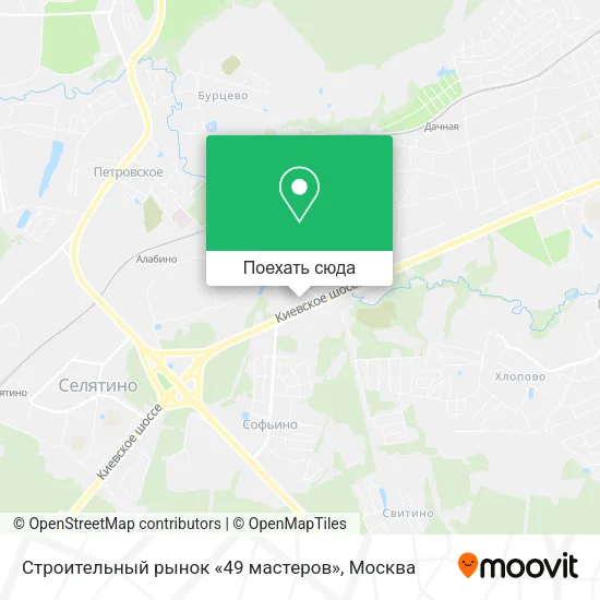 Карта Строительный рынок «49 мастеров»
