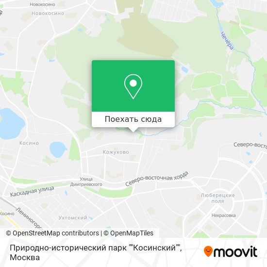 Карта Природно-исторический парк ""Косинский""