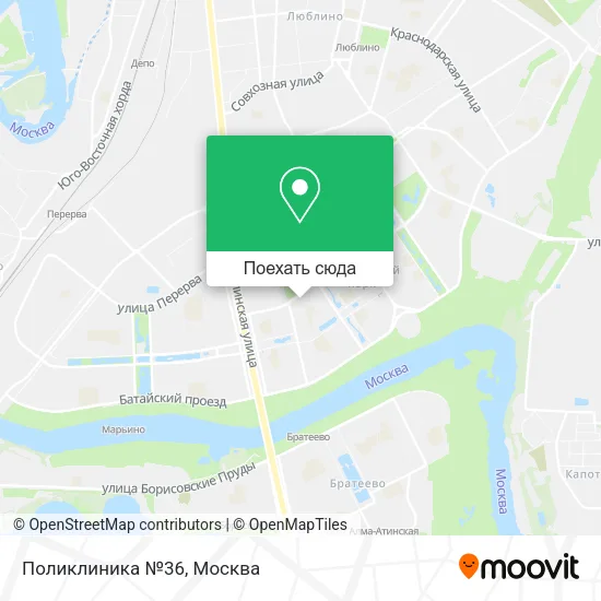 Карта Поликлиника №36