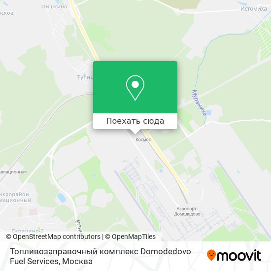 Карта Топливозаправочный комплекс Domodedovo Fuel Services