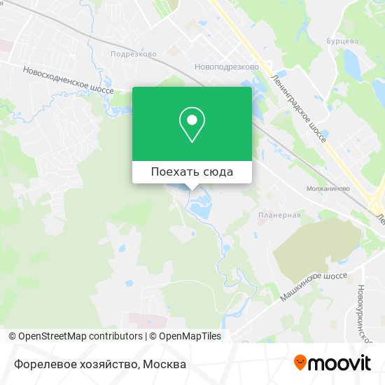 Карта Форелевое хозяйство